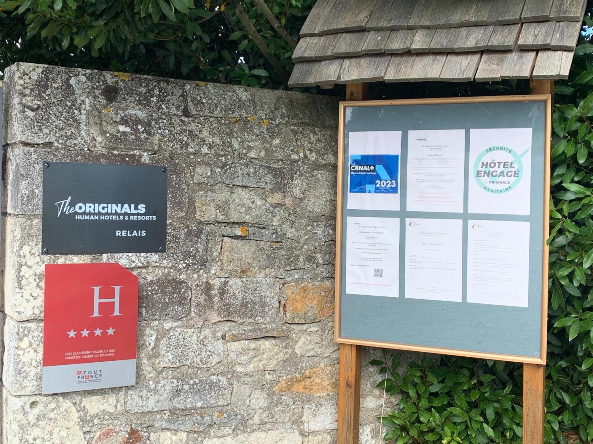 Hotel The Originals Le Manoir de Pierre Levée Tournon-Saint-Martin Esterno foto